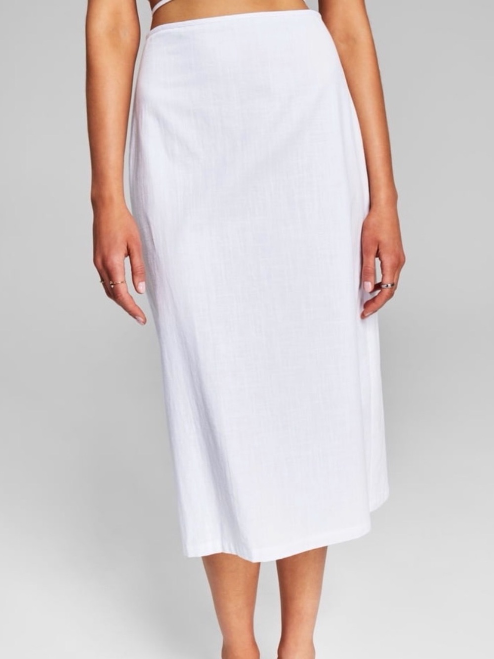 White Women's A-Line Skirt